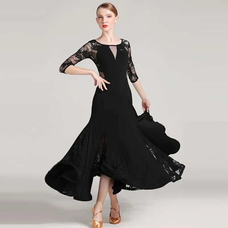 black ball room gowns