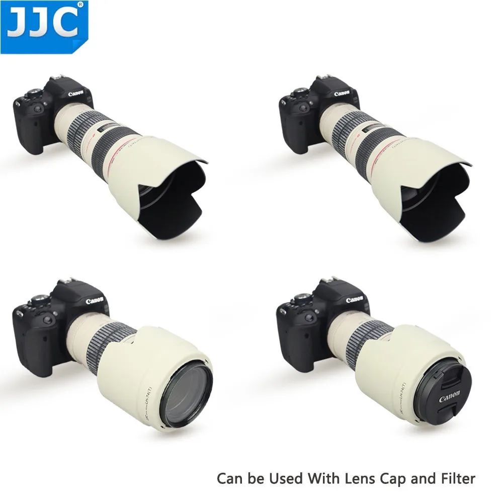 JJC байонетная бленда для CANON EF 70-200 мм f/4L IS USM/EF 70-200 мм f/4L USM Замена ET-74 заменяет ET-74