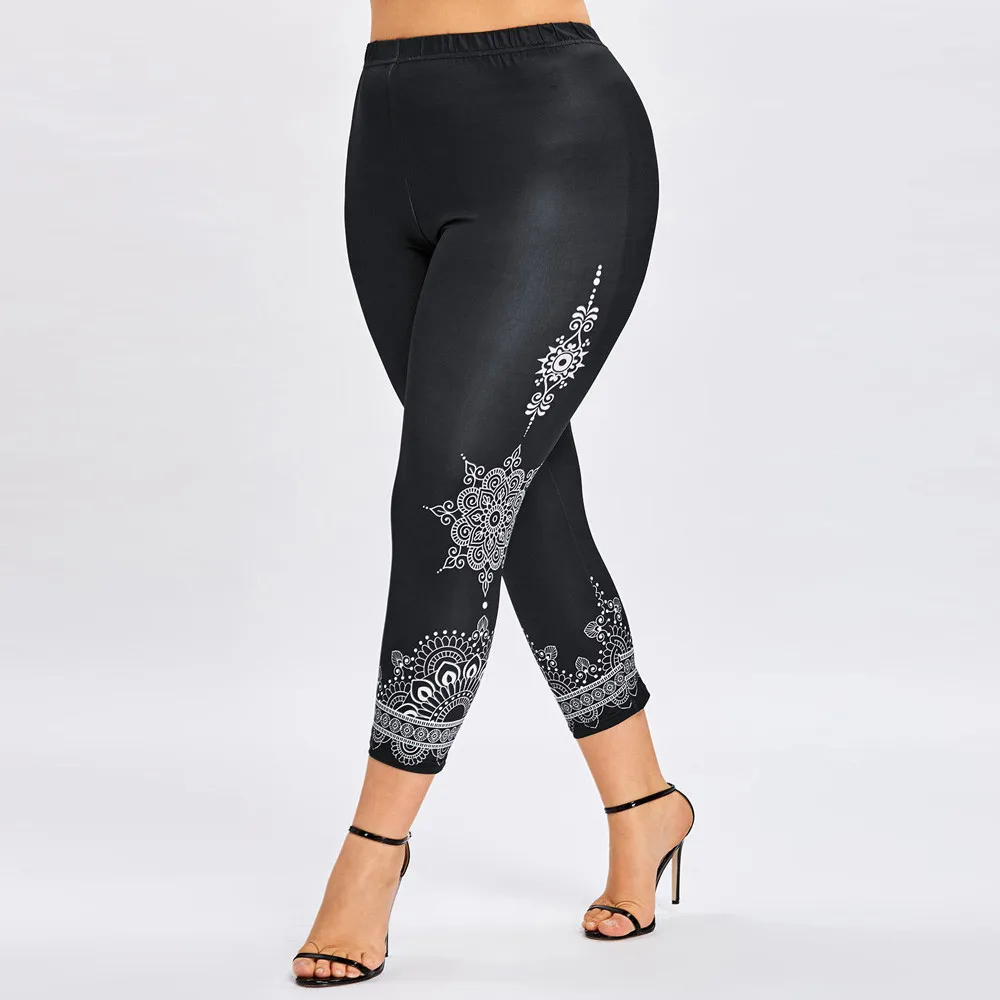 Perimedes женские брюки для йоги размера плюс, леггинсы с принтом, брюки для йоги, спортивные повседневные эластичные леггинсы, бесшовные брюки# y45