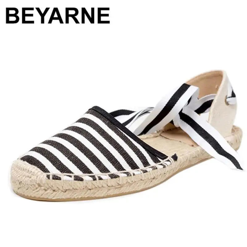 black and white striped espadrilles