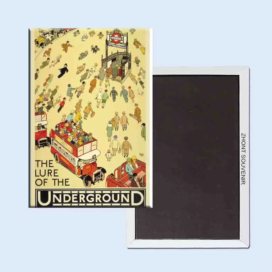 

Alfred Lette The Lure Of The Underground Vintage Poster 24121 Retro nostalgia fridge magnets