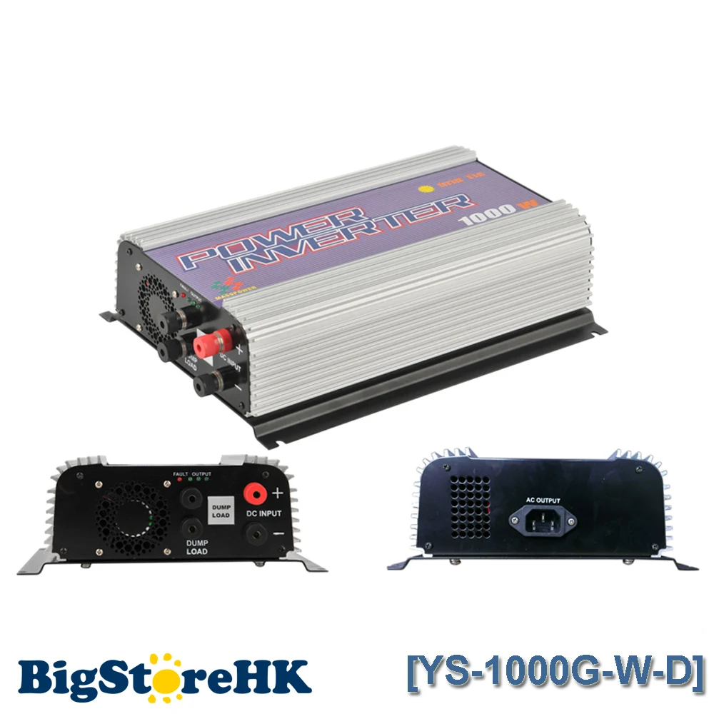 

1000W Pure Sine Wave Inverter for 3 Phase DC To AC Wind Turbine 22V ~ 60V Input Voltage MPPT Build In Rectifier