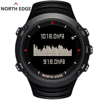 Man sport digital watch Waterproof army sports watches Hours Running Swimming Altimeter Barometer Compass Weather North Edge