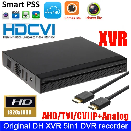 Mutil язык DH XVR видео регистраторы DHI-XVR5104HS-s2/DHI-XVR5108HS-s2 4ch 8ch 1080 P Поддержка HDCVI/AHD/TVI/CVBS/IP камера