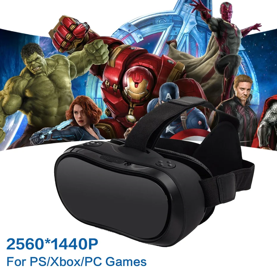 VR Box 3D Google Virtual PC Glasses Headset All In One VR For PS 4 Xbox 360/One 2 K HDMI Nibiru Android 5.1 Screen 2560*1440 P 2017 fancyman 3d vr box all in one headset cpu rk3288 vr glasses screen ips 5 5inches tft 2k 2560 1440 pix with mini hdmi wifi