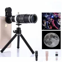 18X оптический телескоп объектив телеобъектив зум телефон объектив со штативом для iPhone 8 7 6s samsung Xiaomi телефон объектив камеры