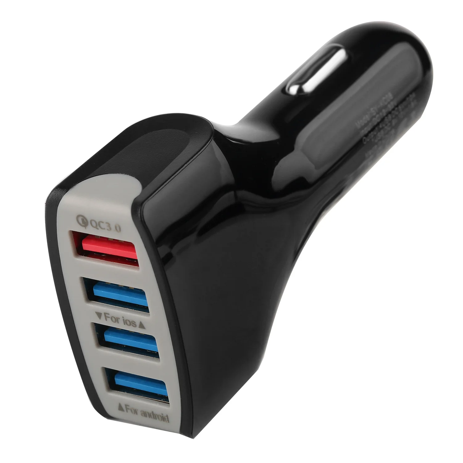 

Car Charger Adapter QC3.0 Turbo Fast Charging 4 USB Car Mobile Phone Charger for IPhone Xiaomi Auto Charger Adapter