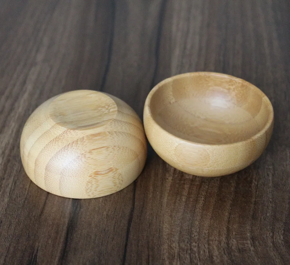 Чаша из натурального бамбука детская посуда деревянные миски детские блюда тренировочные столовые приборы для Детские принадлежности DIY маска чаша