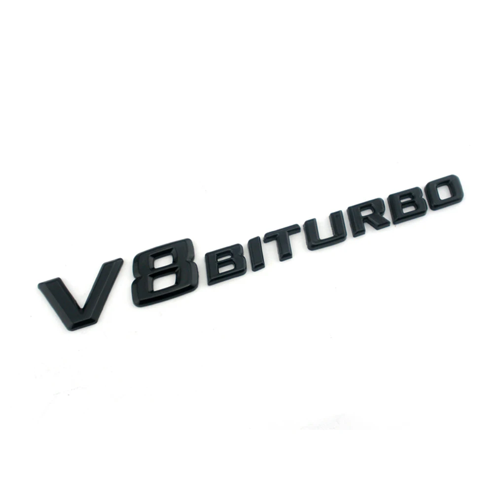 V8 BITURBO логотип автомобиля боковой Fender Стикеры для Mercedes Benz AMG CL SLK SLS W203 W204 W205 W210 W212 W211