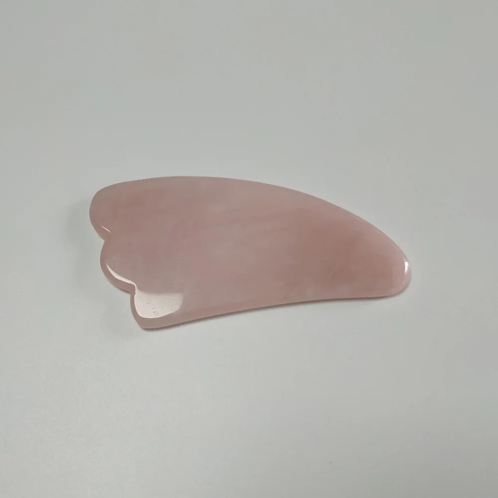 Natural Rose Quartz face slimmer Tools Guasha Scraping Tool  (4)