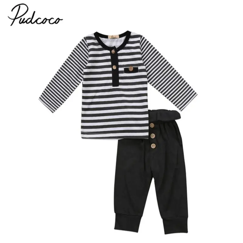 

3Pcs Toddler Clothing Set Cute Newborn Baby Boys Tops Romper Pants Leggings Hat Outfits Clothes Set 0-18M