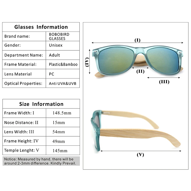 BOBO BIRD поляризационные солнцезащитные очки ручной работы для женщин и мужчин с красочными линзами, прозрачная пластиковая оправа, бамбуковые ножки, модные подарки, CG008
