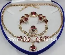 

Free shipping@@Bridal Fashion Jewellery Women's Set Necklace Earring Ring Bracelet+box (30%)