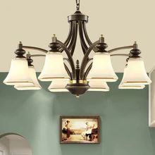 Высокое качество классические люстры Гостиная лампа E27 гнездо хорошая упаковка люстры для спальни