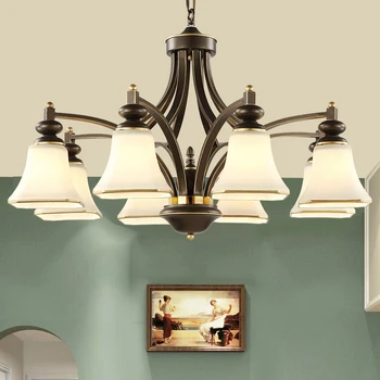 

High Quality Classic Chandelier Lighting Living Room Lamp E27 Socket Well Package lustres para quarto