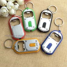 Быстрая DHL 200 шт 3 в 1 пивная открывашка для жестяных бутылок светодиодный светильник брелок смешанные цвета