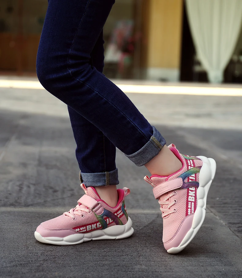 Новая детская обувь для девочек детские кроссовки дышащие износостойкие повседневные туфли для мальчиков лето-осень TDTX7358