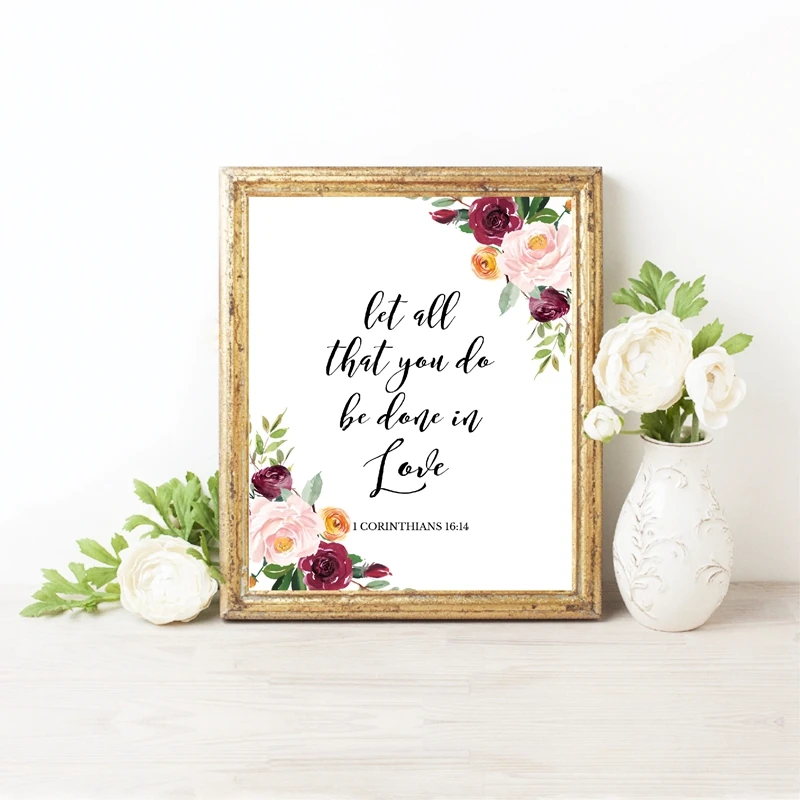 Verses Canvas Art Picture Wall Home Decor