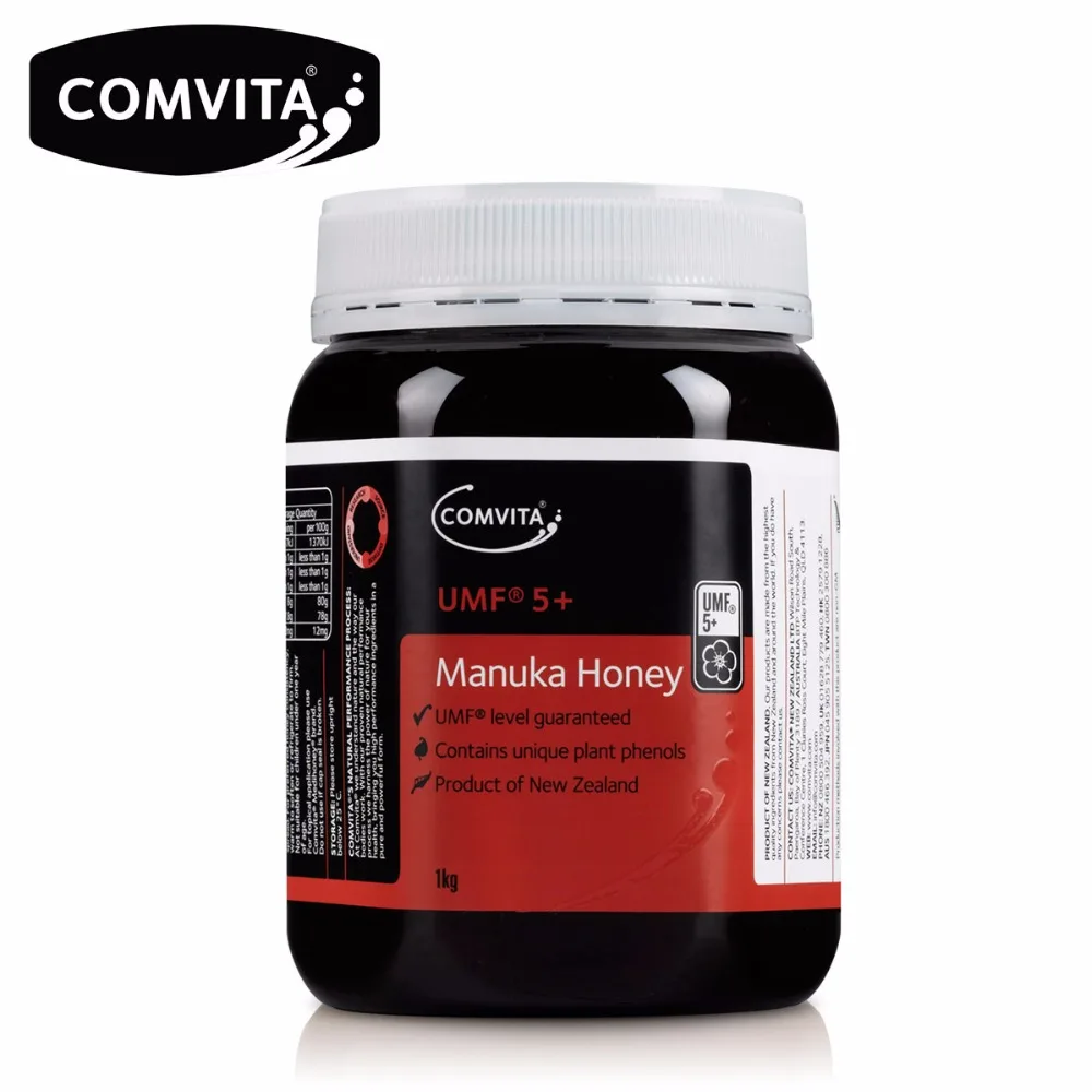 Новая Зеландия comvita мед manuka UMF5+ 1000g для желудочно-кишечного иммунной здоровья дыхательных путей Системы кашля успокоить кашля в горле