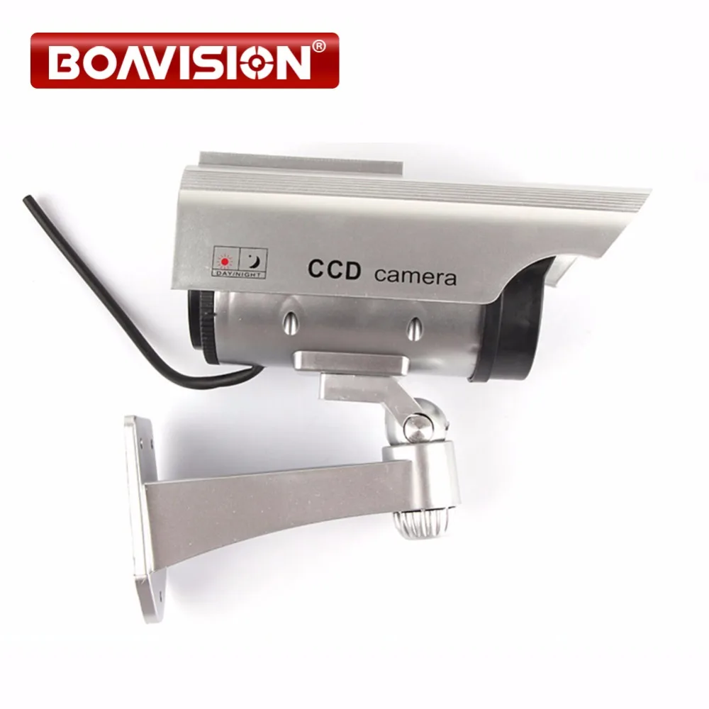 Solar gun type monitors Security Use Real Looking Dummy Fake CCTV Camera Security Camera with Solar gun type monitors Security Use Real Looking Dummy Fake CCTV Camera Security Camera with