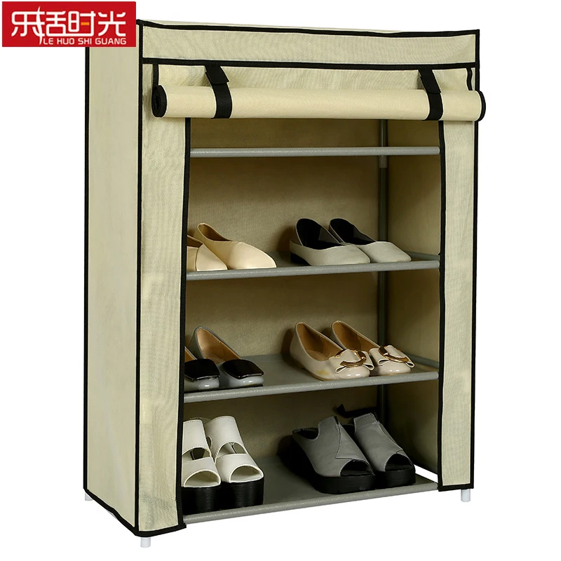 

Large Capacity 5 Tiers Shoe Rack Fabric Dustproof Shoe Storage Shelf Cabinet Dormitory Home Furniture Shoe Organizer Space Saver