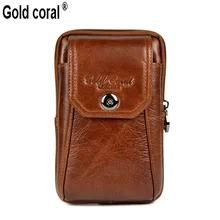 Стиль из натуральной кожи мужские сумки на пояс с высококачественным бумажником для мобильного телефона поясные сумки мужская сумка