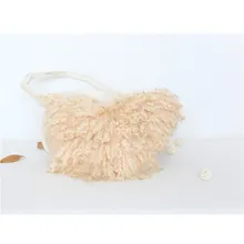 Вьющиеся шерстяные одеяло для новорожденных корзина для фотографий реквизит слой ковер для фона Фон фото реквизит