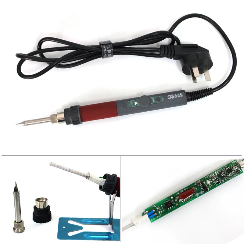 

70W Soldering Station Electric Adjustable Temperature Electric Soldering Iron + Automatic Sleep DT70S+ Cleaning Steel