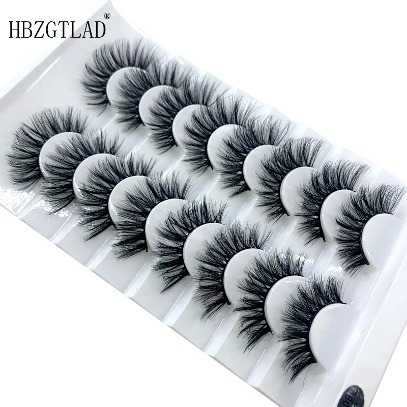 HBZGTLAD 2/8/20 пар 3D норковые волосы Накладные ресницы натуральные/толстые длинные для