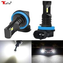 Katur 2 шт. H16 H11 светодиодные лампы для Противотуманные фары 9006/HB4 9005/HB3 H1 H3 H4 H7 H8 PSX24W 880 Светодиодные Автомобильные фары дальнего света H27W 881 лампы
