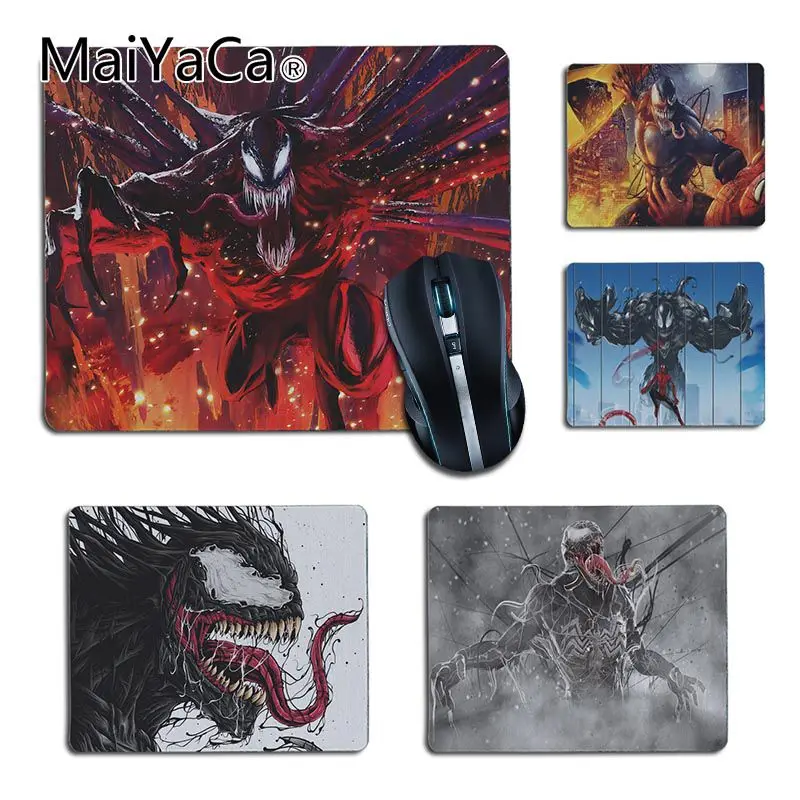 Maiyaca Marvel Venom комфортный маленький коврик для мыши игровой резиновый коврик для мыши ПК компьютерный игровой коврик для мышки с аниме коврики для мыши