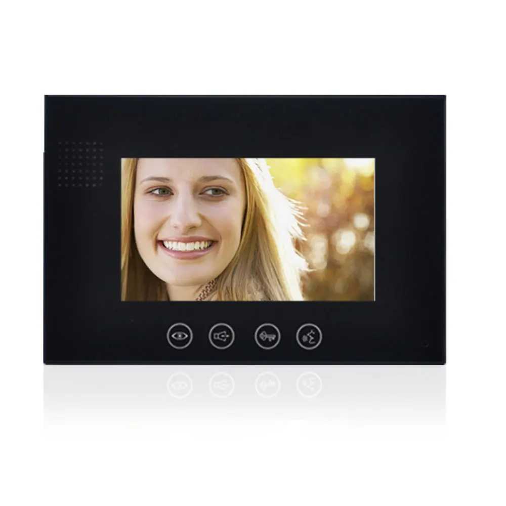 7 дюймов ЖК-монитор Цифровой Многоквартирный дом видео домофон система сплав Цвет HD IP55 водостойкая камера 8 ЖК-дисплей