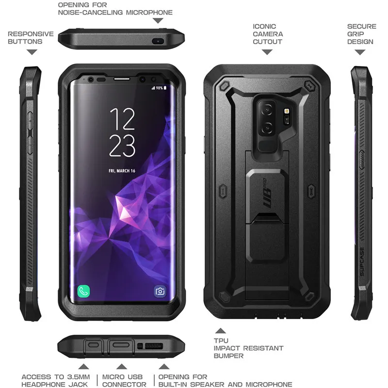 SUP чехол для samsung Galaxy S9 Plus Единорог Жук UB Pro противоударный Прочный чехол со встроенной защитой экрана и подставкой