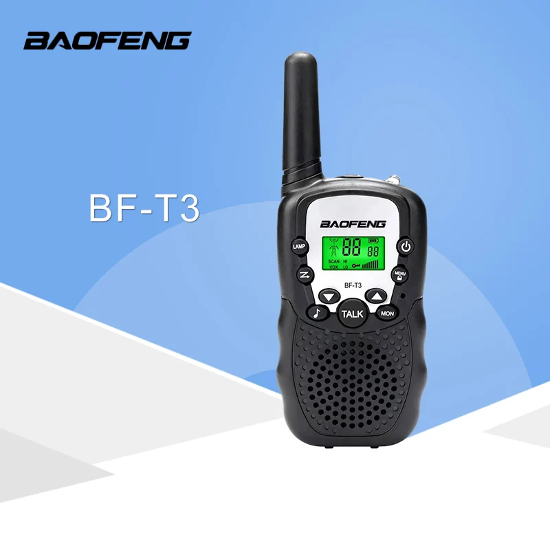 2 шт. BaoFeng портативная рация мини-радио BF-T3 2 Вт UHF 462-467 МГц двухстороннее радио удобство детское радио рождественский подарок