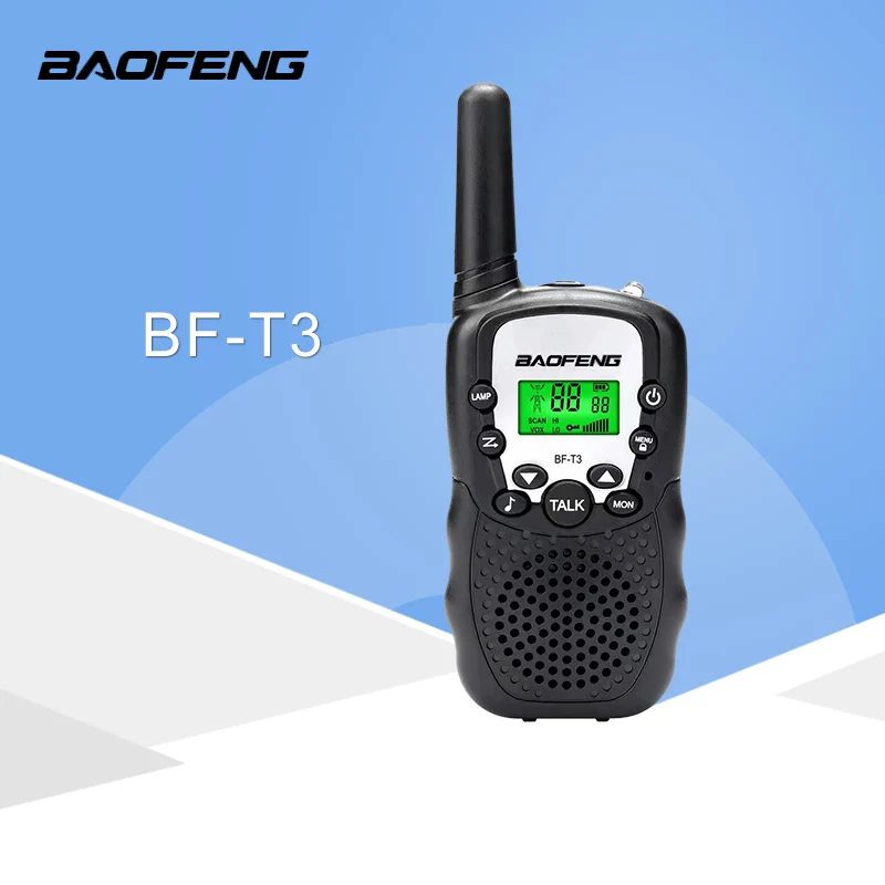 

2pcs baofeng walkie talkie mini radio bf-t3 2w uhf 462-467 mhz two way radio convenience children's radio Christmas gift
