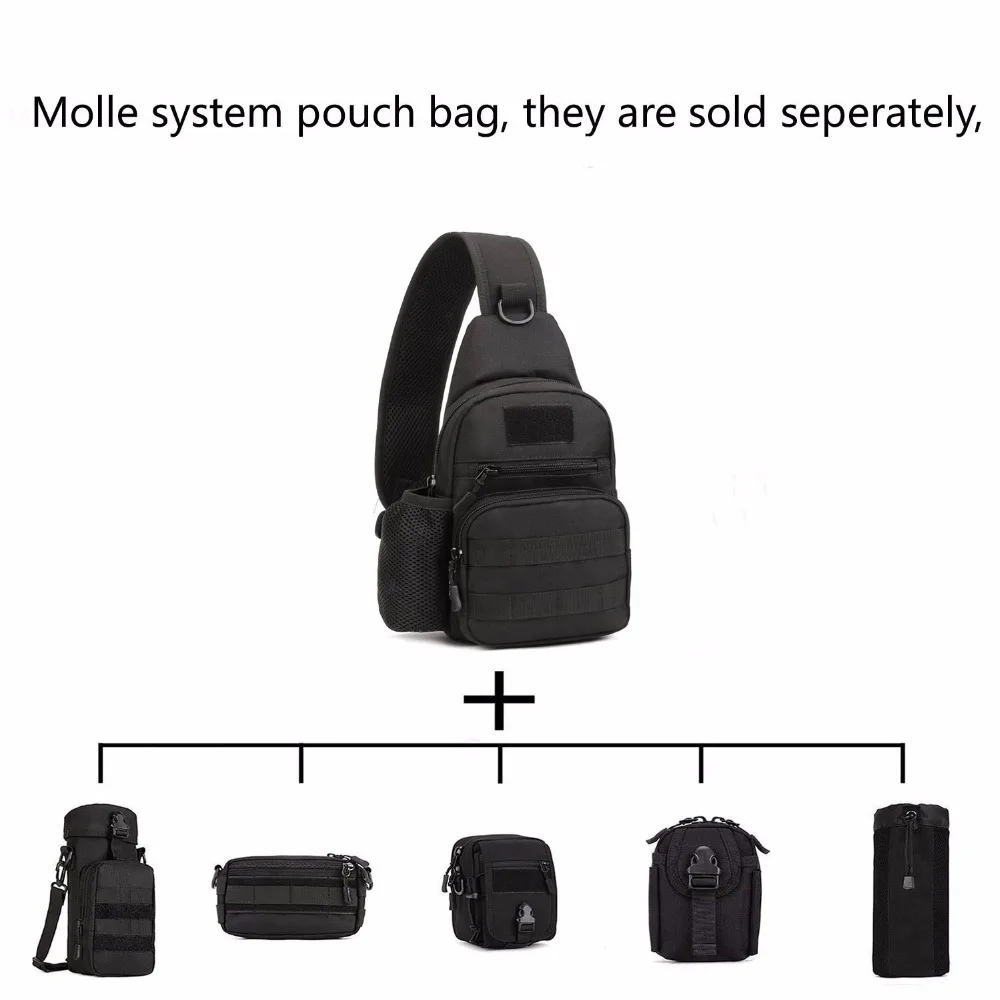 Тактический Молл Портативный сумка Военная Униформа crossbody груди пакет плечо
