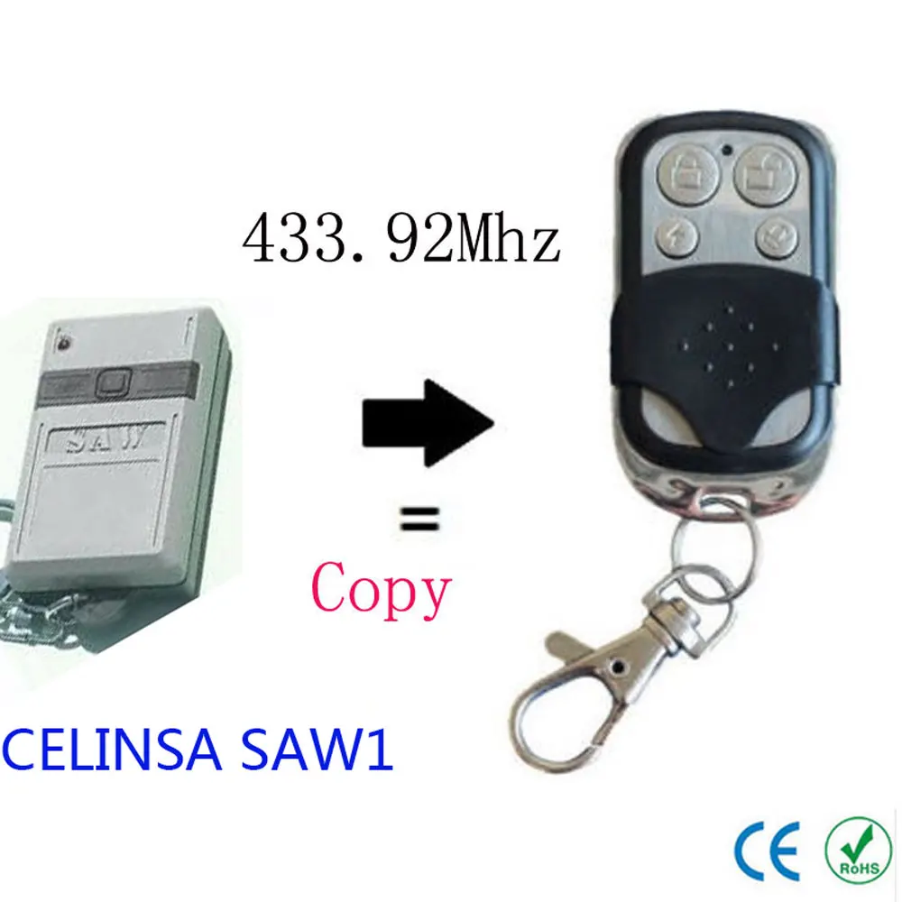 

copy CELINSA SAW1 remote control for garage door