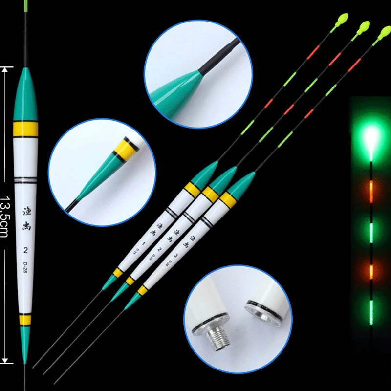 

WLPFISHING Fishing Floats Big Buoyancy Night Light LED Electric Luminous Floats Send CR425 Battery Flotteur Fishing Bobbers