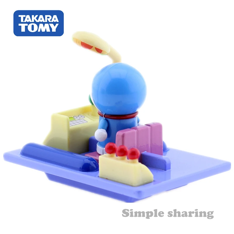 Takara Tomy Tomica Ride On R04 Doraemon Time Machine Модель Kit Jingle Cat робот Игрушечная машина литая аниме