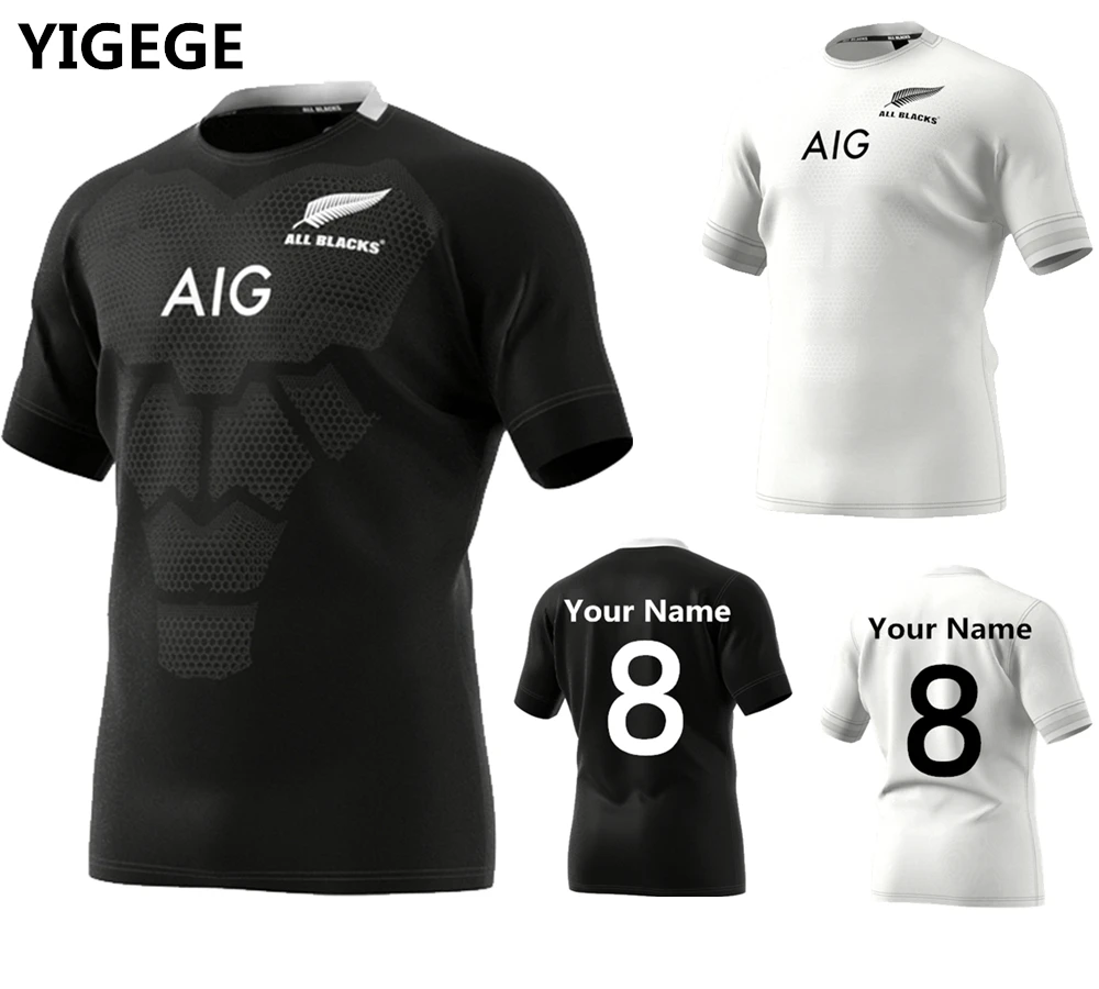 

YIGEGE Custom names numbers 2019 New Zealand Super Rugby Jerseys shirt Rugby League jersey shirts big size 4xl 5xl