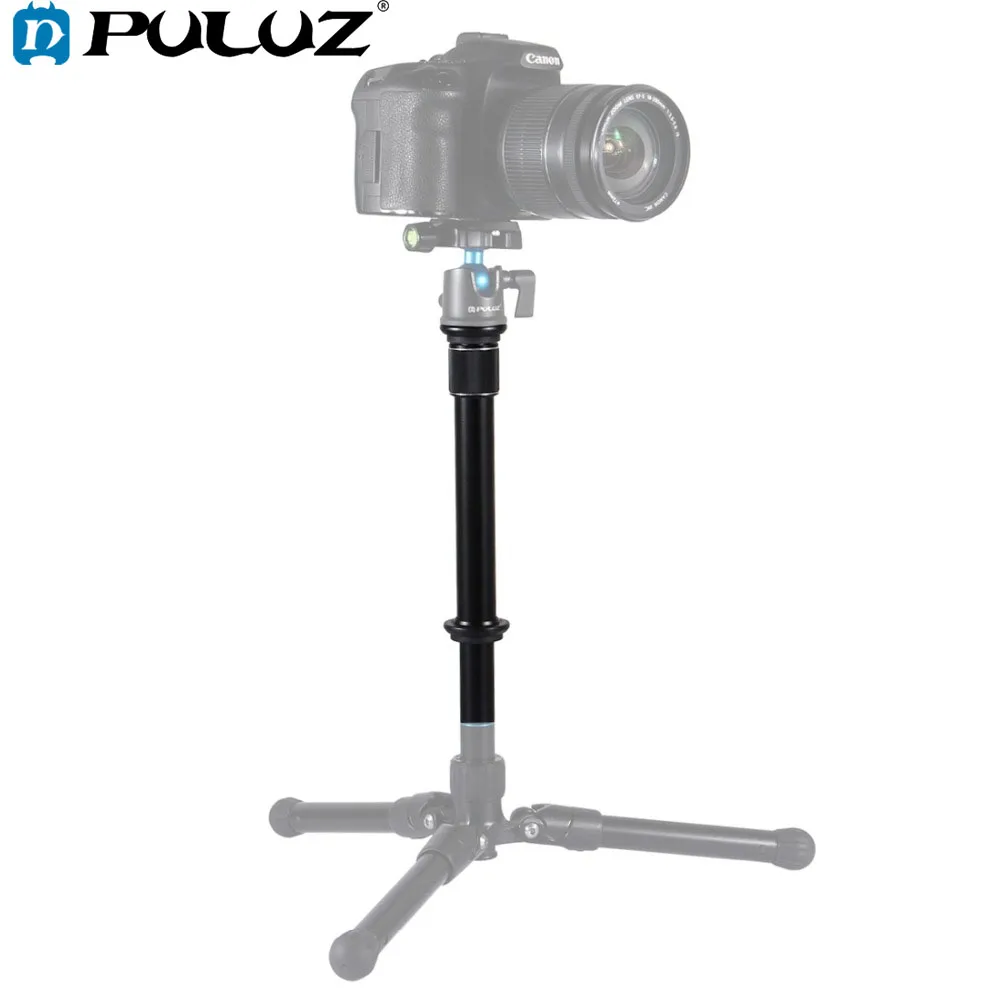 PULUZ Adjustable Metal Handheld 3/8 inch Screw Tripod Mount Monopod