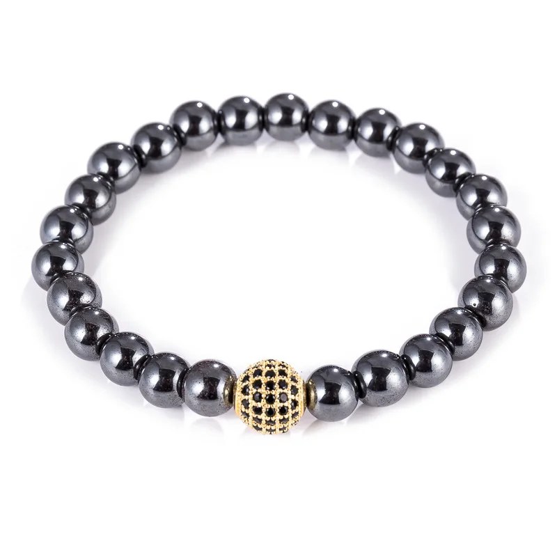 

10mm Micro Zirconium Carbide Balls 8mm Black Gallbladder Magnet Hand String Bracelet Expert