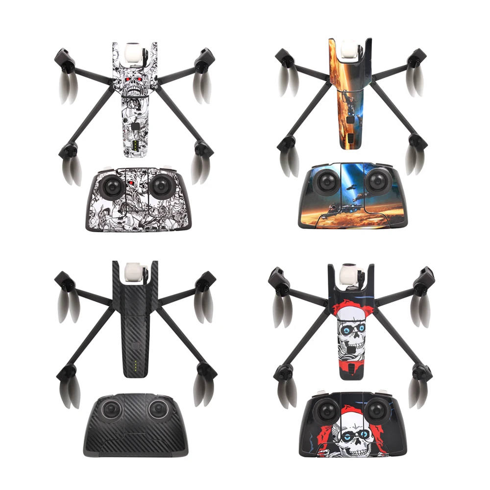 

Cool DIY Decoration Waterproof PVC Sticker Decals for Parrot Anafi Remote Control Accessory Drone Body Shell Protection Skin