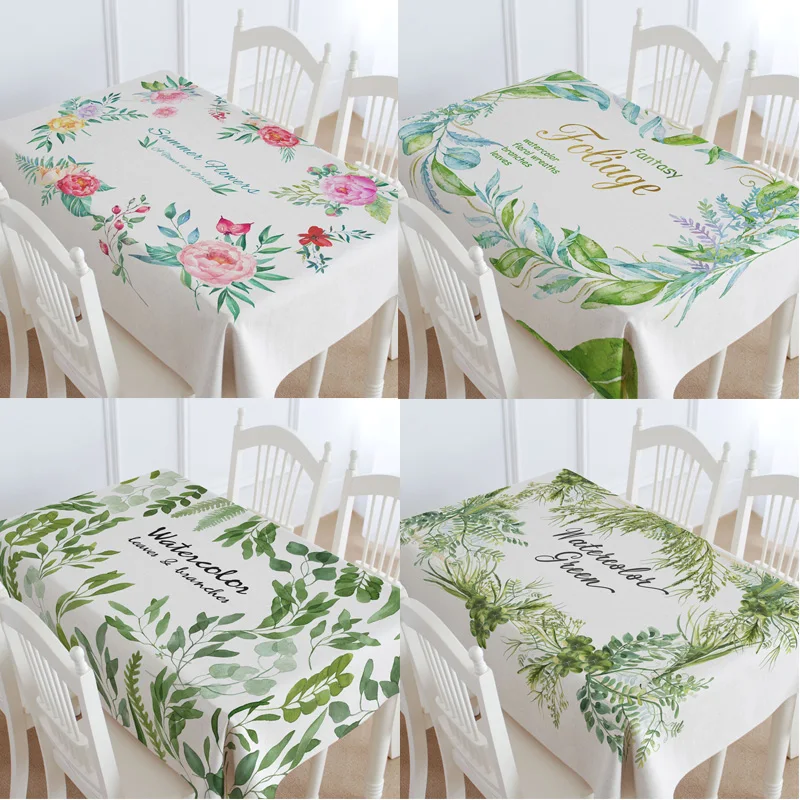 American Floral creative simplicity cotton restaurant tablecloth