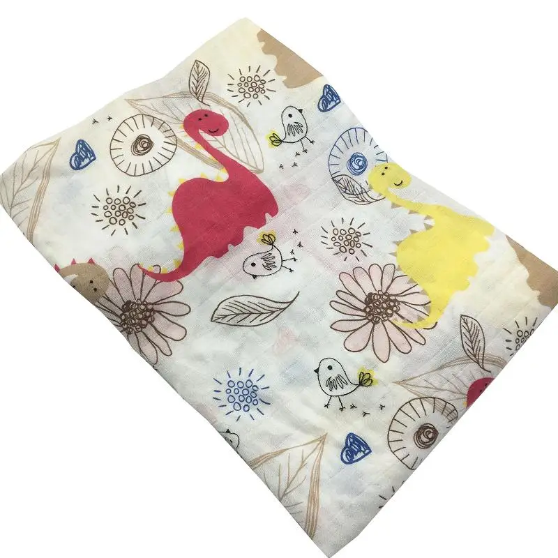 

Applots Bamboo Muslin Swaddle Blankets Premium Receiving Blanket for Newbron Boys & Girls 47" x 47"