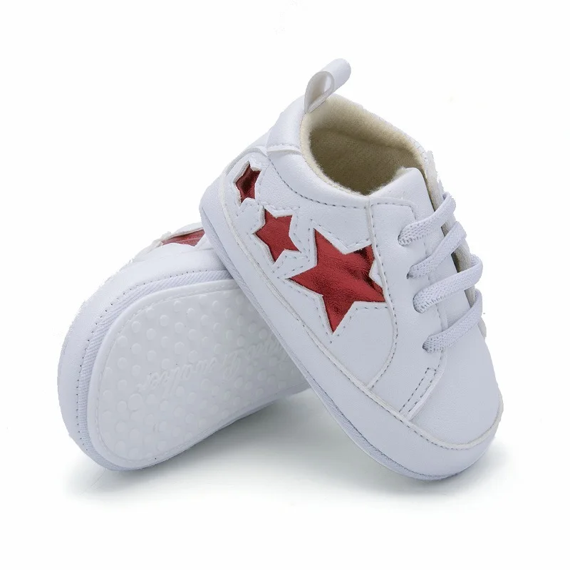 2019 Новый из искусственной кожи, для детей модные кроссовки младенческой обувь для малышей мальчиков и девочек пинетки для новорожденных