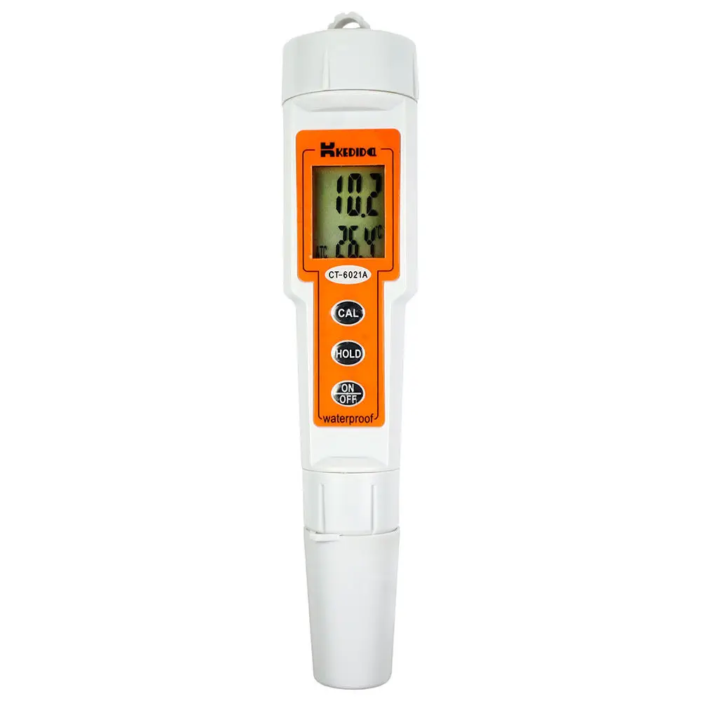 Free shipping Waterproof Digital pH Tester Meter, 0.0 to 14.0 pH Range