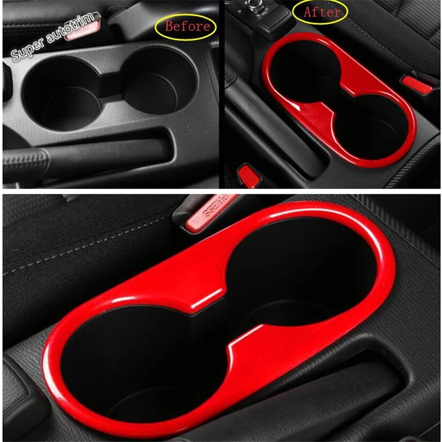 Lapetus Front Middle Water Cup Holder Frame Cover Trim Fit For Mazda CX