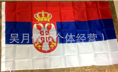 

Serbia Flag Nation 3ft x 5ft Polyester Banner Flying150* 90cm Custom flag All over the world Worldwide outdoor