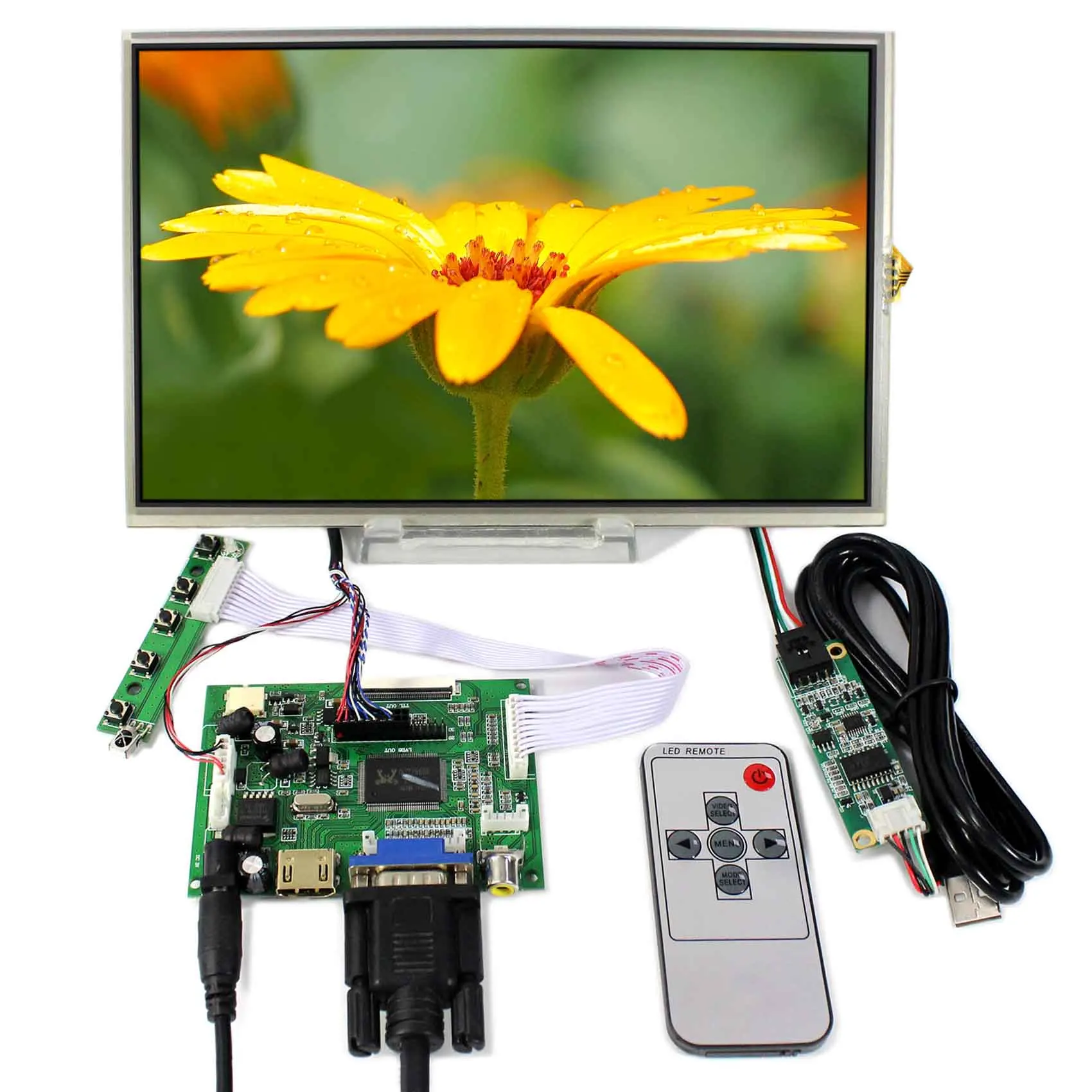 HDMI VGA AV Audio USB LCD Controller board 10.1/" LP101WX1 B101EW05 1280x800 LCD